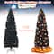Costway 6ft. Unlit Black Slim Artificial Christmas Tree